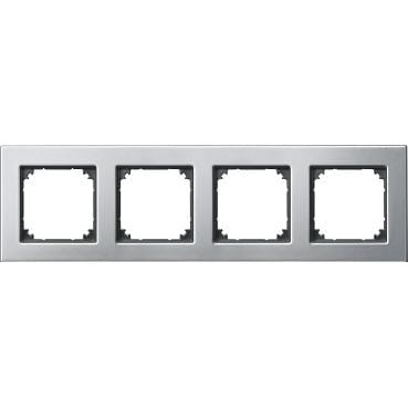 Schneider Electric - Marco 4 elementos, system M-Plan metal, Acero