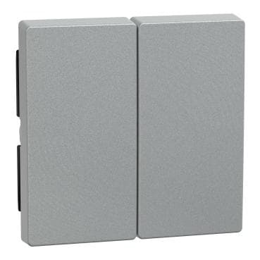 Schneider Electric - Tecla System M, para interruptor y pulsador de persianas, aluminio