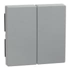 Schneider Electric - Tecla System M, para interruptor y pulsador de persianas, aluminio