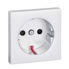 Schneider Electric - Tecla enchufe accesoria para schuko System M, Aluminio