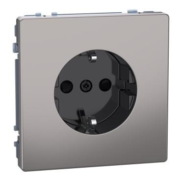 Schneider Electric - Enchufe Schuko, D-Life, 2P + E, 16A, conexión rápida, , niquel