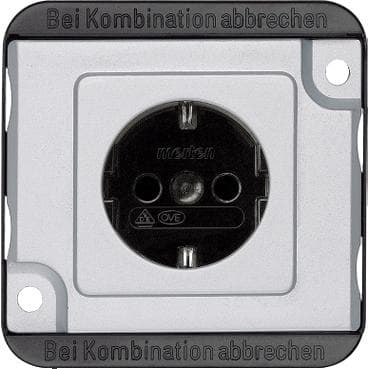 Schneider Electric - Enchufe Schuko, antivandálica, 2P + E, 16A, terminales con conexión por tornillos