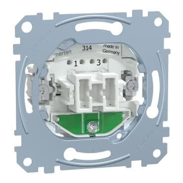 Schneider Electric - Switch, compatible con System M y D-Life inserts, intermediate, 10AX, terminales de conexión rápida terminals,