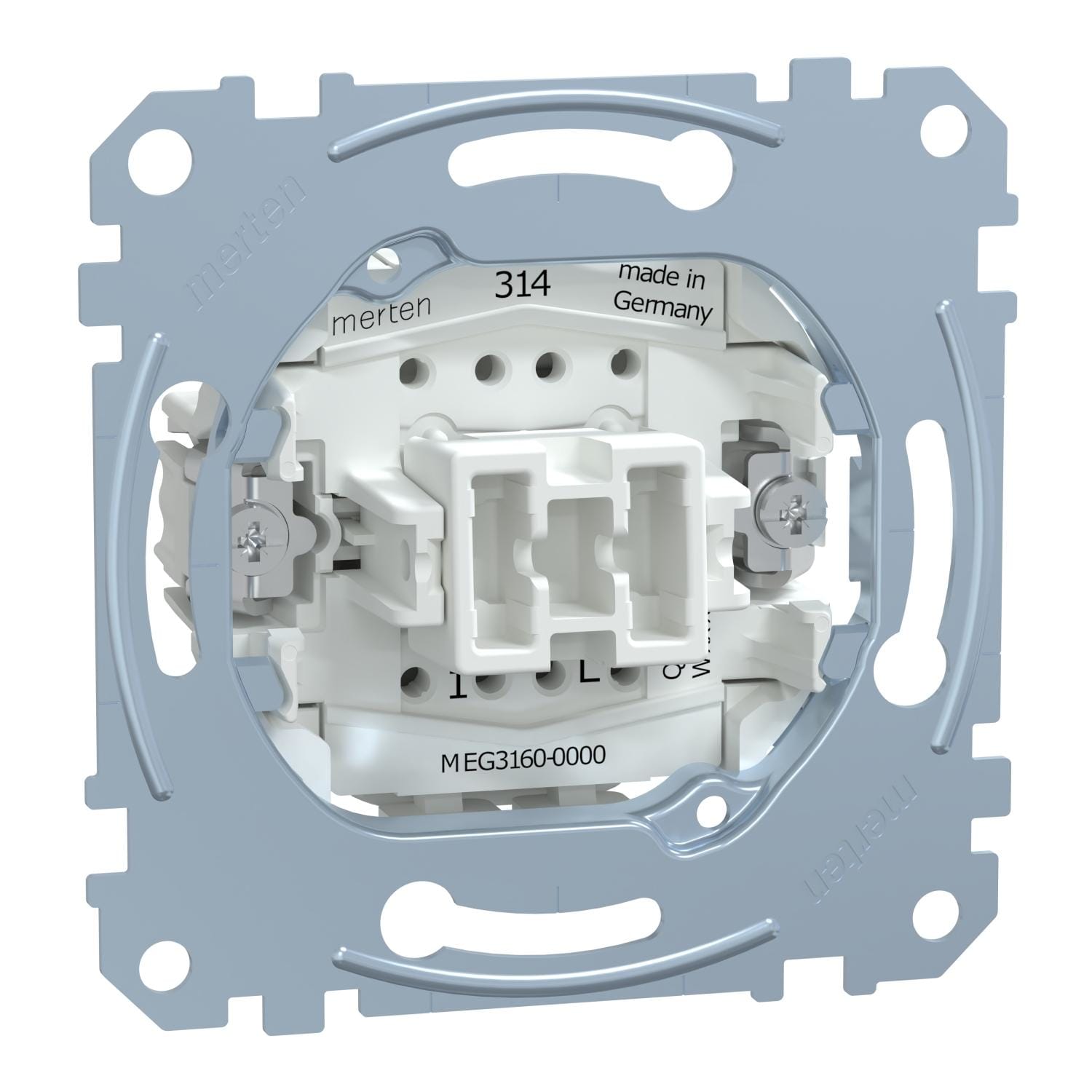Schneider Electric - pulsador, make contact, indicator light, 10 A, AC 250 V, terminales de conexión rápida, compatible con System M y D-Life