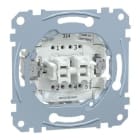 Schneider Electric - 2 pulsador, make contact, indicator light, 10 A, AC 250 V, terminales de conexión rápida, compatible con System M y D-Life