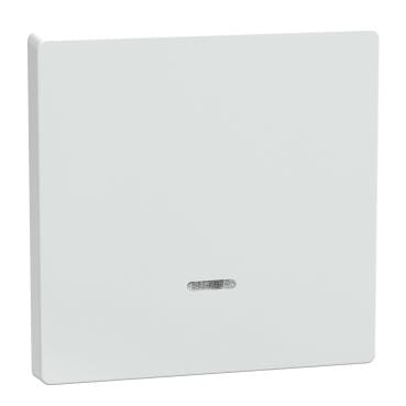 Schneider Electric - Tecla con visor, compatible con mecanismos de mando D-Life, Blanco Artico