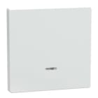 Schneider Electric - Tecla con visor, compatible con mecanismos de mando D-Life, Blanco Artico