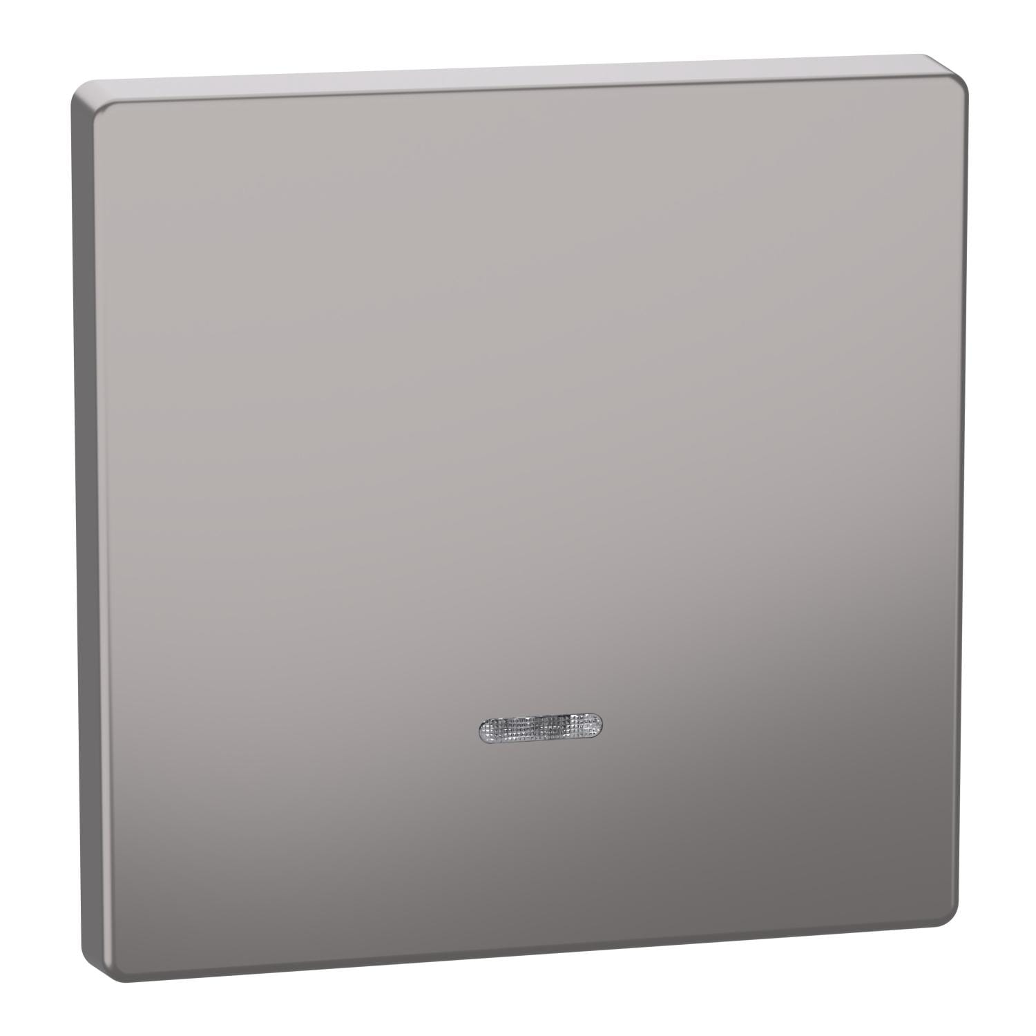 Schneider Electric - Tecla con visor, compatible con mecanismos de mando D-Life, niquel