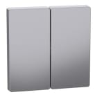 Schneider Electric - Tecla, TeclaD-Life, 2-gang, Aluminio