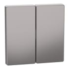 Schneider Electric - Tecla, TeclaD-Life, 2-gang, nickel metallic