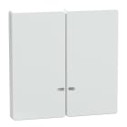Schneider Electric - Tecla, TeclaD-Life, 2-gang with indicator window, Blanco Artico