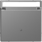 Schneider Electric - carátula, System M, for Hotel keycard holder, with labelling field, Aluminio