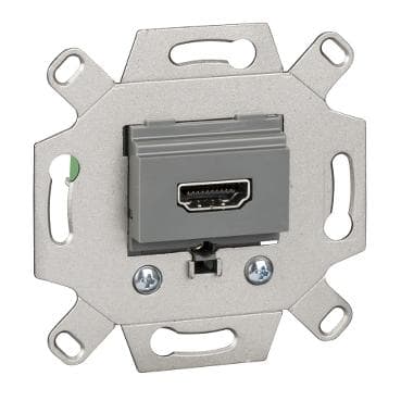 Schneider Electric - Toma multimedia, compatible con System M y D-Life, HDMI, 1 entrada