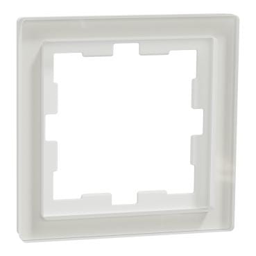 Schneider Electric - Marco 1 elemento, D-Life, Cristal Artico