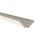 JISO - Disipador de calor PRO Caceres Esquinero 45° aluminio superficie 2 metros color blanco técnico