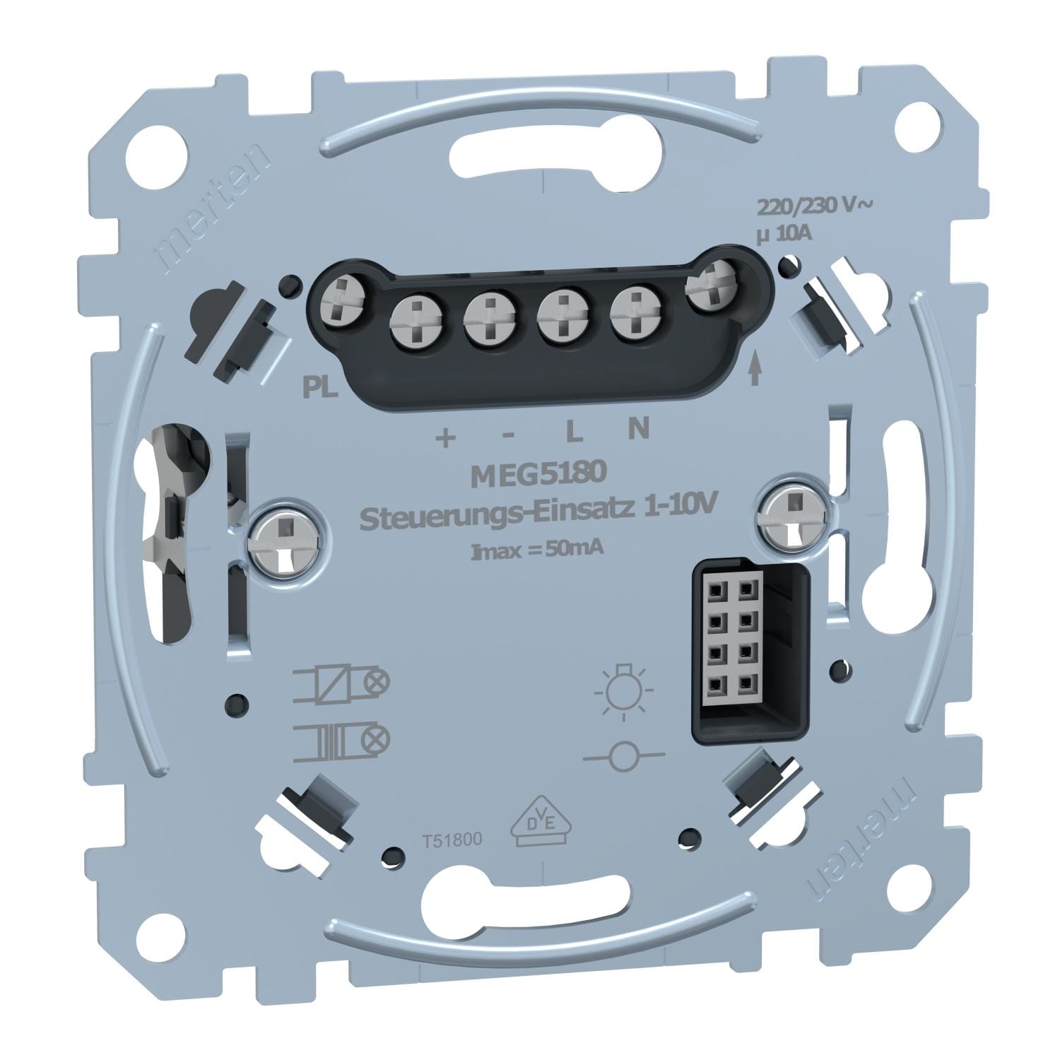 Schneider Electric - Unidad de control multifunción, PlusLink, controlador 1...10V, 1 tecla, compatible con System M y D-life