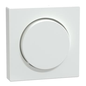 Schneider Electric - Carátula, System M, para regulador giratorio, blanco activo antibacteriano