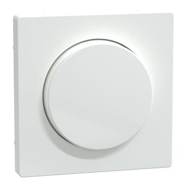 Schneider Electric - carátula, System M, for rotary dimmer, Blanco Artico