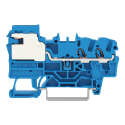WAGO - Borna seccionable de neutro para 2 conductores;2,5 mm²;Push-in CAGE CLAMP®;azul
