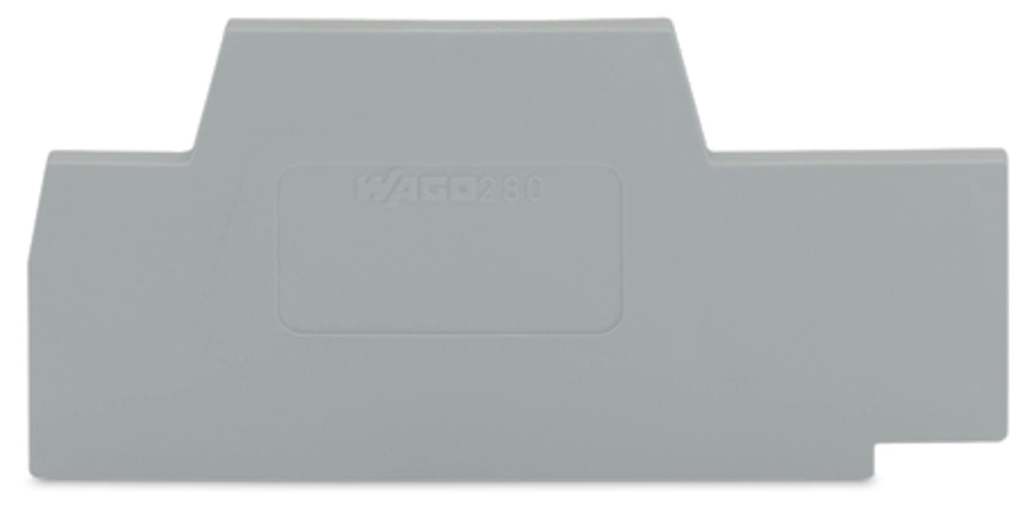 WAGO - Placa final e intermedia;espesor 2,5 mm;gris