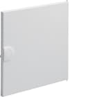 HAGER - Puerta metálica blanca caja VU/VH 12mód.