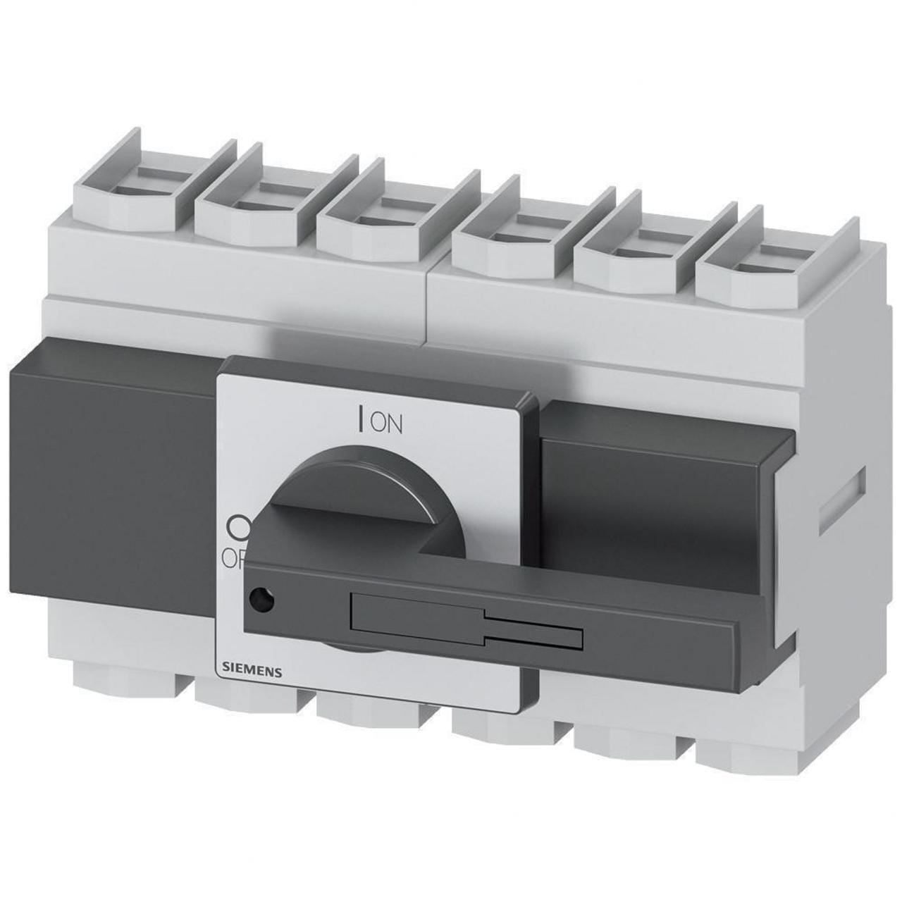 SIEMENS - INTERRUPTOR PRINCIPAL 4 POLOS IU=250A, P/AC-23A A 400V=132KW FIJACION FRONTAL FIJACION EN CUATRO AGU