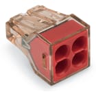 WAGO - Borna de conexión en línea PUSH WIRE®;para conductores rígidos;máx. 4mm²;multicolor