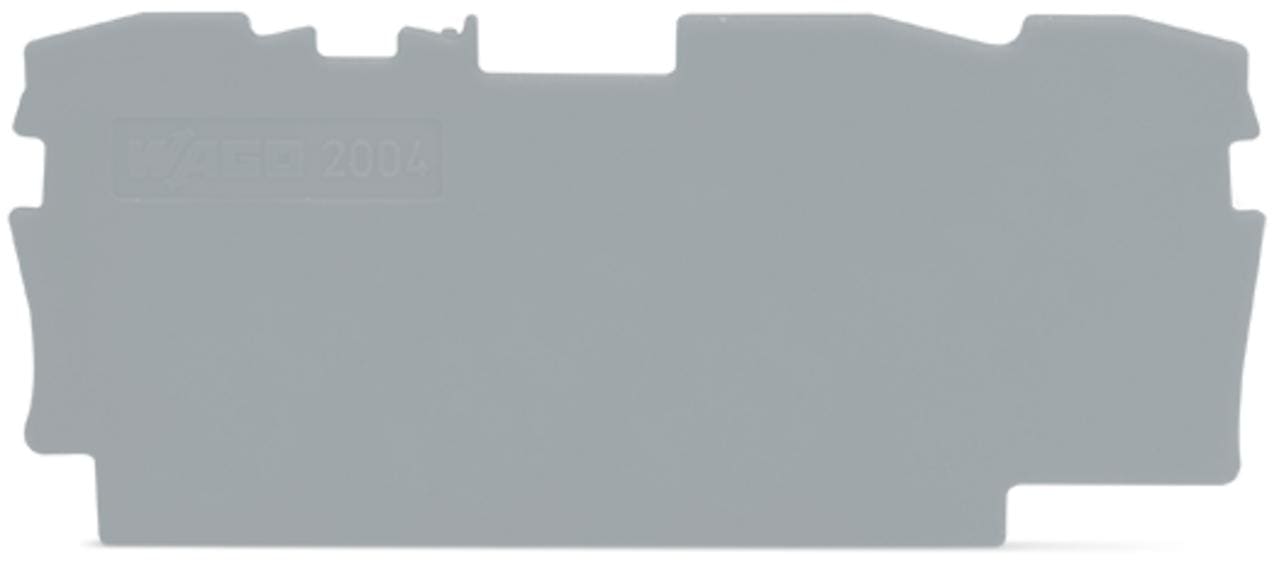 WAGO - Placa final e intermedia;espesor 1 mm;gris
