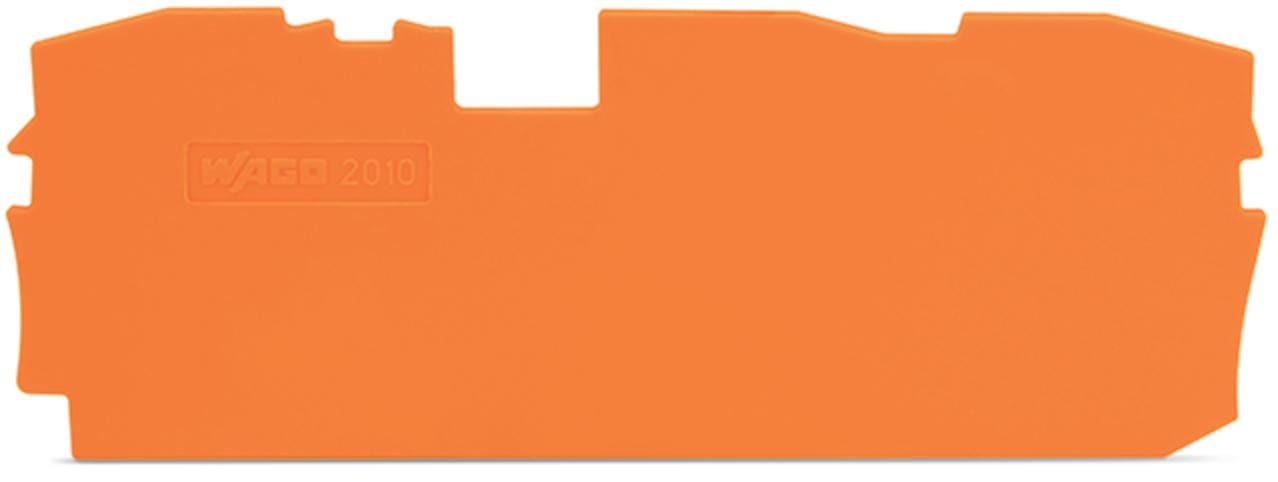 WAGO - Placa final e intermedia;espesor 1 mm;naranja