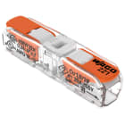 WAGO - Conect. p. instal. en línea con palancas;para cualquier tipo de conductor;máx. 4mm²;transparente