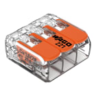 WAGO - borna de conexión con palancas;para cualquier tipo de conductor;máx. 4mm²;transparente