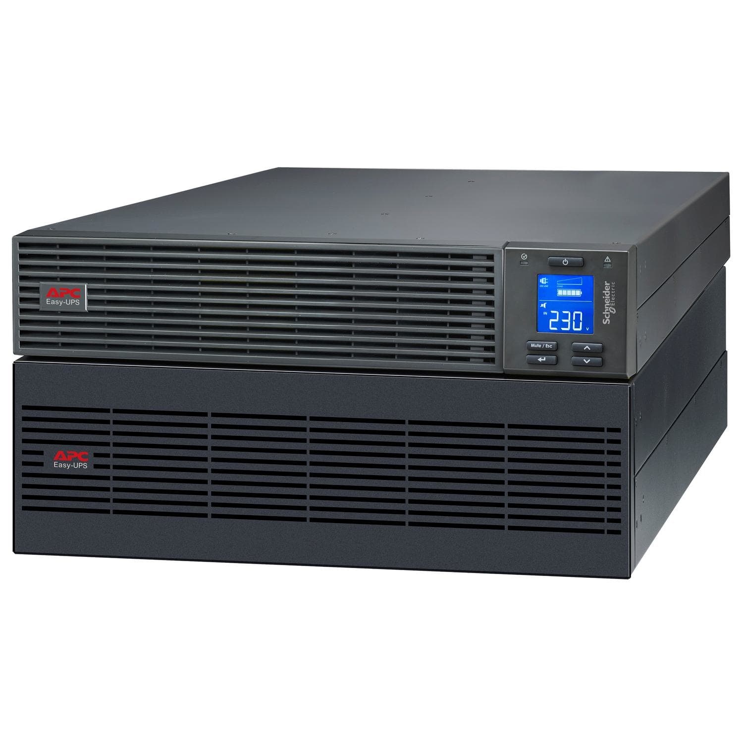 APC by Schneider Electric - SAI EASY UPS SRV DE APC 6000 VA RM 230V CON PAQUETE DE BATERÍAS EXTERNAS CON KIT DE RIELES