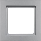 HAGER - Marco 1 elemento Q.3 aluminio