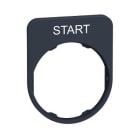Schneider Electric - Placa inscripción flush 30x40mm start
