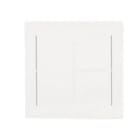 NIESSEN - Tecla KNX 3 canales Serie Alba blanco brillo