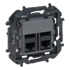 LEGRAND - Base telefónica e informática doble RJ45 Niloé Step - Cat.6 UTP