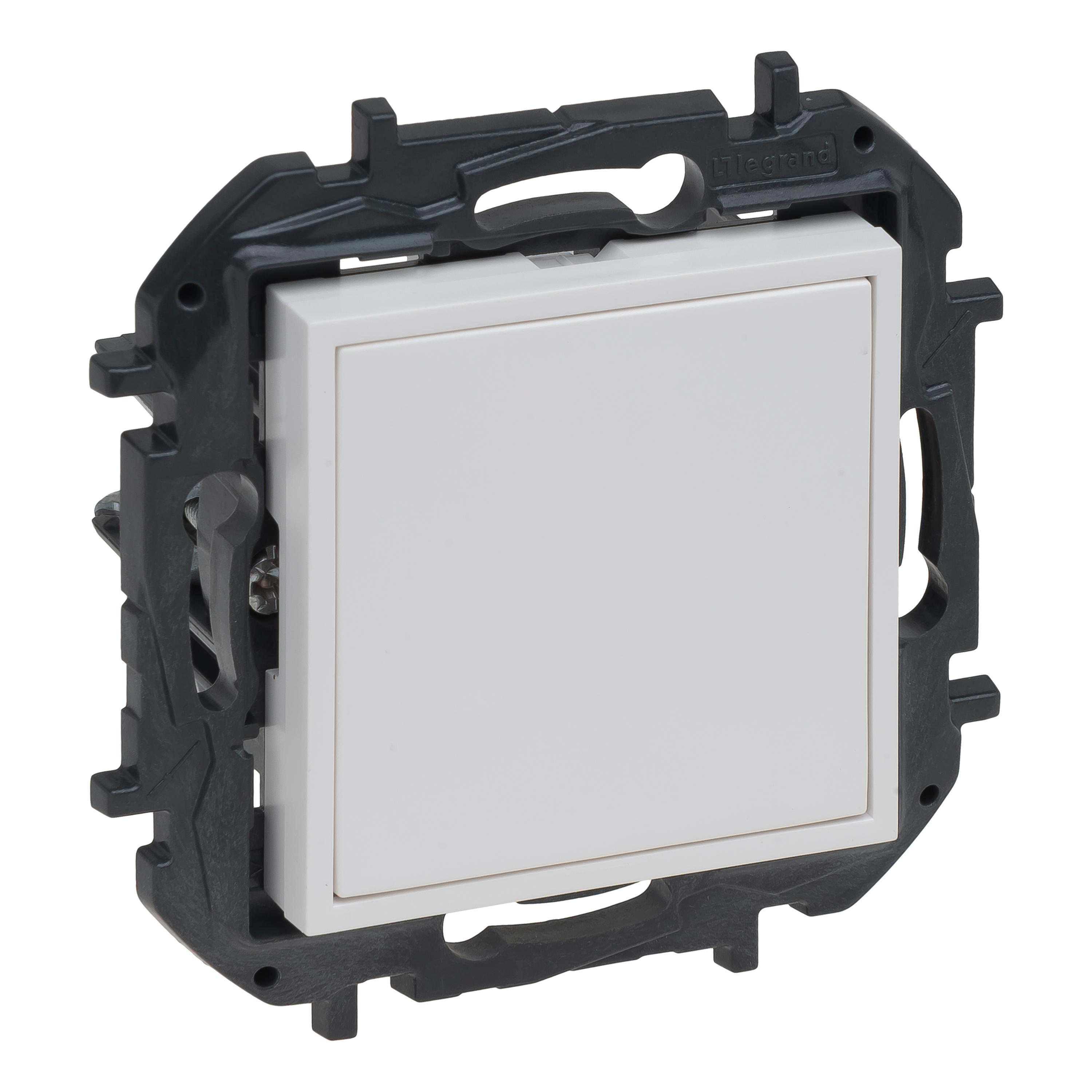 LEGRAND - Tapa ciega y adaptador para Mosaic Niloé Step - Blanco mate