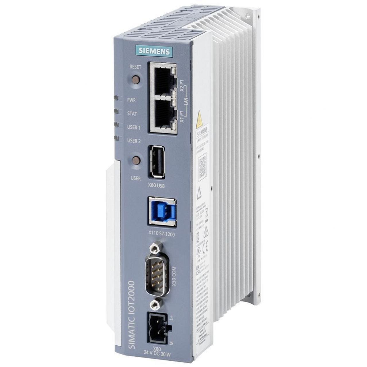 SIEMENS - SIMATIC IOT2050 SM; 2 GBIT ETHERNET RJ45; PUERTO S7-1200 SM 1 USB 2.0; DDR 4 GB, EMMC 16 GB; SLOT PA