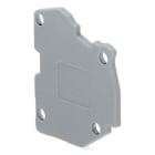 WAGO - Placa final;para conectores TOPJOB®S;espesor 1,5 mm;gris
