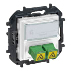 LEGRAND - Frontal Niloé Step - Bases telefónicas e informáticas fibra óptica - Blanco mate