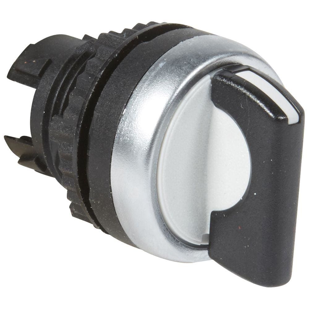 LEGRAND - Mando giratorio no iluminado con maneta negra IP69 Osmoz modular - 3 pos fijas