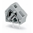 WAGO - Borna p/placas de circ. impr. apilable;2,5 mm²;Paso 7,5/7,62 mm;gris