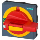 SIEMENS - Maneta de puerta emergencia con iluminación tamaño 75x75, eje 8x8, test 0-I, 45mm