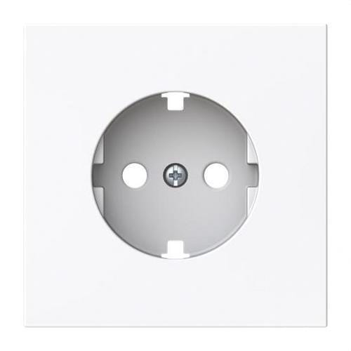 NIESSEN - Tapa base enchufe Schuko T.T. lateral Serie Vega blanco brillo