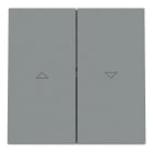 NIESSEN - Tecla interruptor / pulsador persianas Serie Vega gris niebla