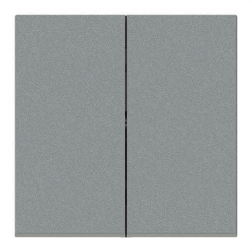 NIESSEN - Tecla doble interruptor - conmutador Serie Vega gris niebla