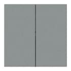 NIESSEN - Tecla doble interruptor - conmutador Serie Vega gris niebla