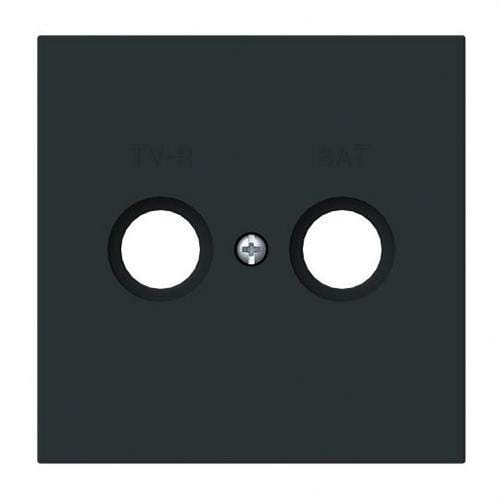 NIESSEN - Tapa toma TV-R/SAT Serie Vega negro mate