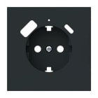 NIESSEN - Tapa Schuko + cargador USB A+C Serie Vega negro mate