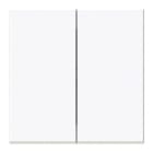 NIESSEN - Tecla doble interruptor - conmutador Serie Vega blanco mate